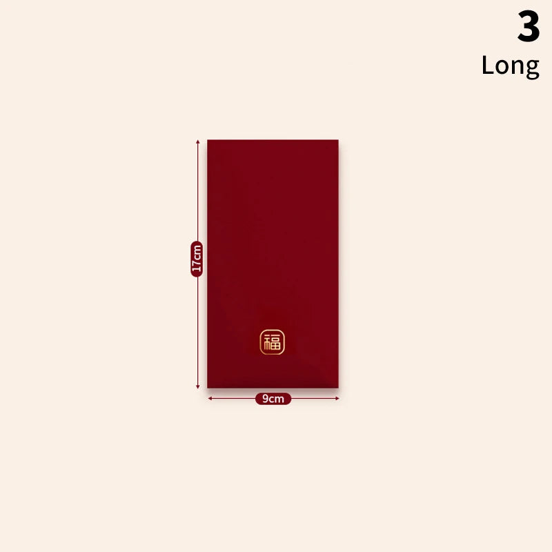 6pcs Chinese Red Envelope Set – Spring Festival Lucky Money Packets