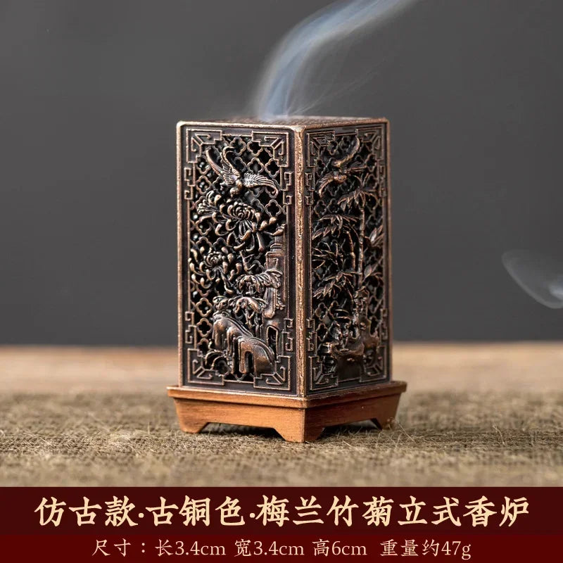 Square Alloy Incense Burner