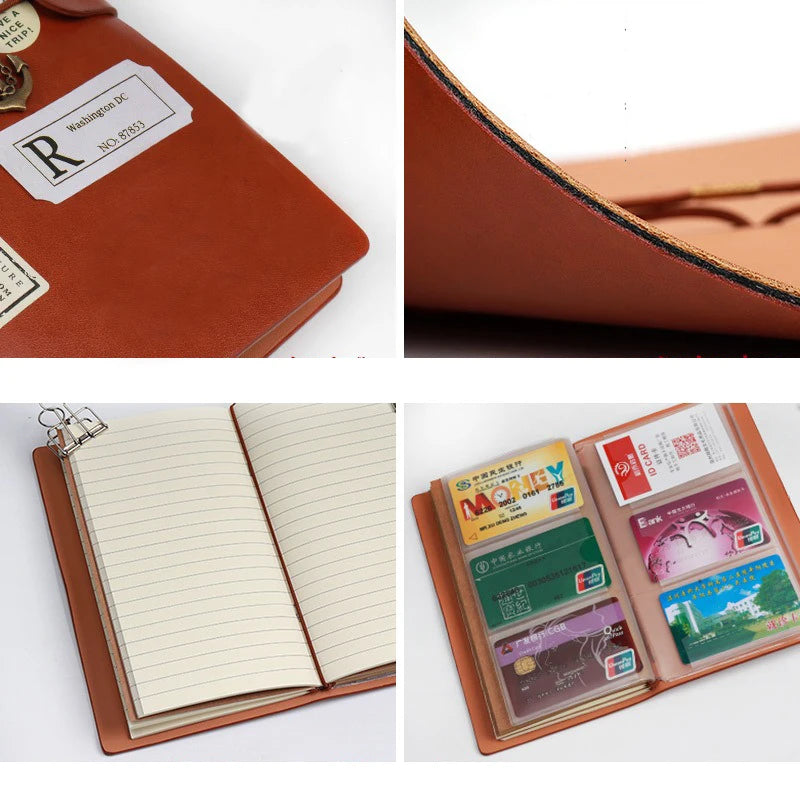 Retro Leather Strap Travel Notebook