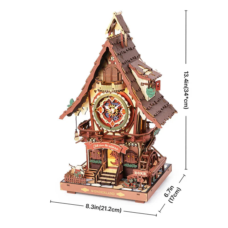 NoeluxeTM Cuckoo Clock 3D Wooden Puzzle