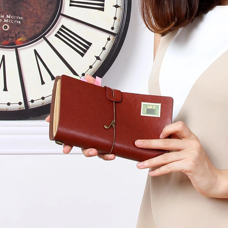 Retro Leather Strap Travel Notebook