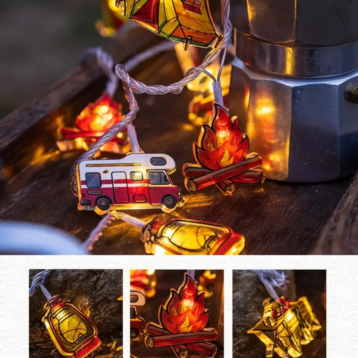 LED Camping Pattern String Lights