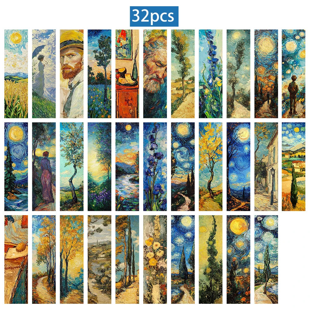 Van Gogh Art Bookmark Set (32PCS)