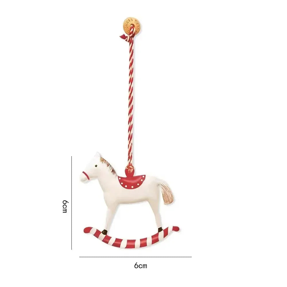 Nordic Christmas Iron Hanging Ornament