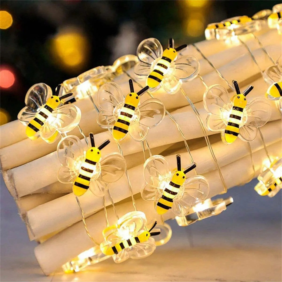 Battery Operated Bee String Lights