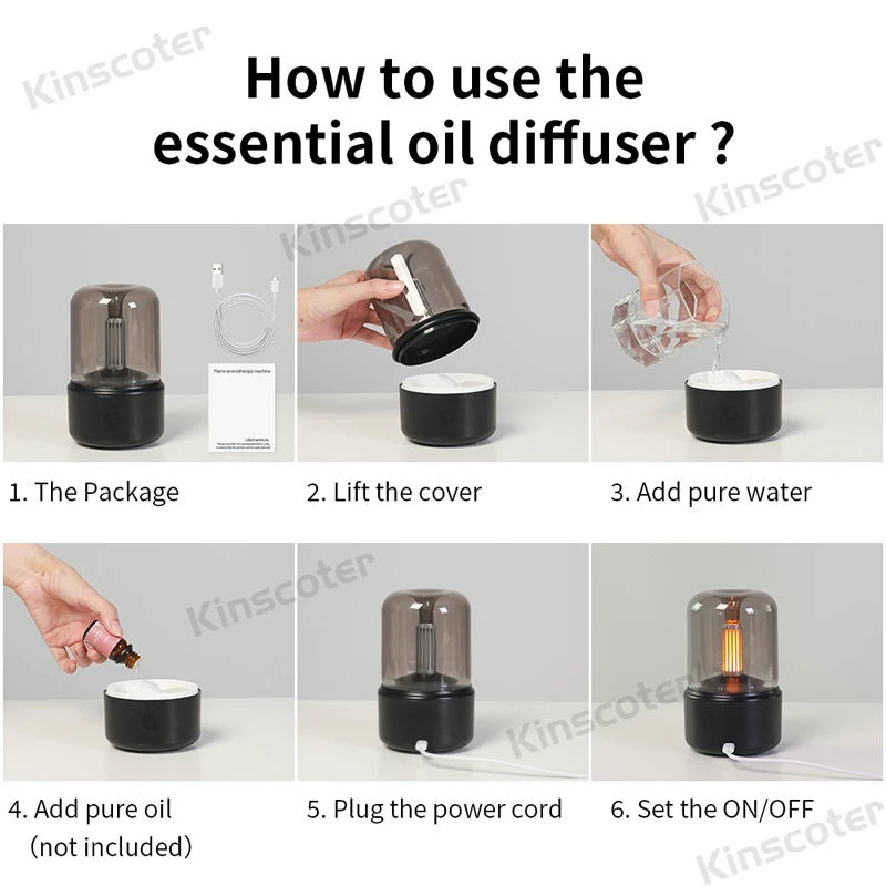 Mini USB Aroma Diffuser & Night Light