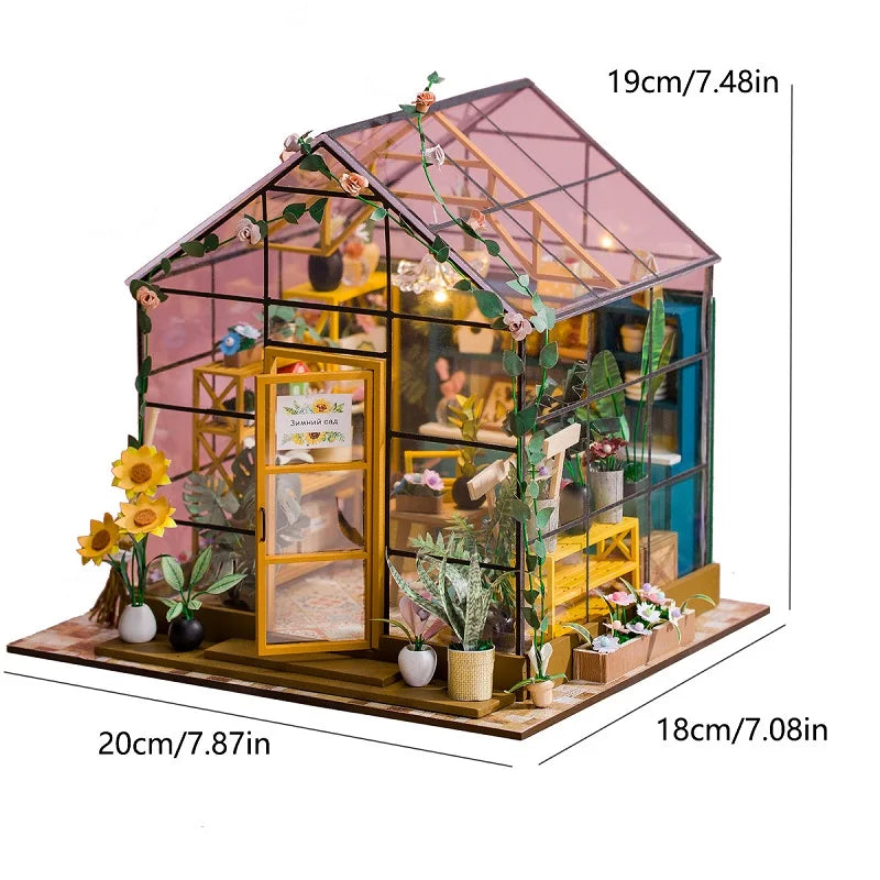 NoeluxeTM DIY Flower Dollhouse Kit