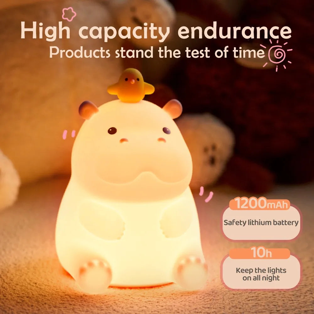 Cute Silicone Animal Night Lamp