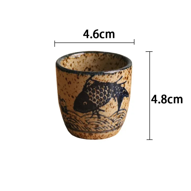Japanese-Style Ceramic Sake Cup