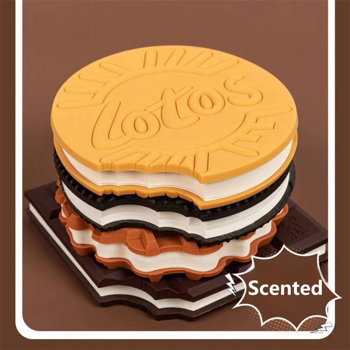 Scented Chocolate & Cookie Pocket Notepads (80 Pages/Set)