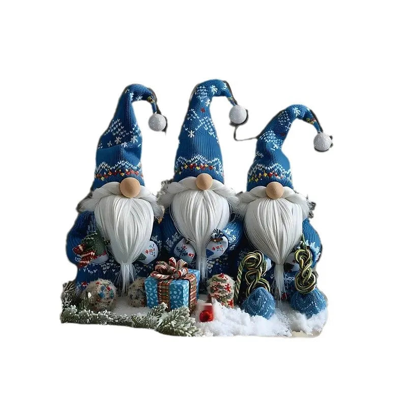 18cm Acrylic Christmas Gnome Tabletop Decor