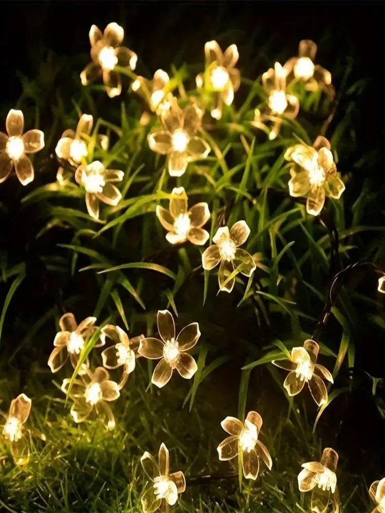 Solar Sakura String Lights