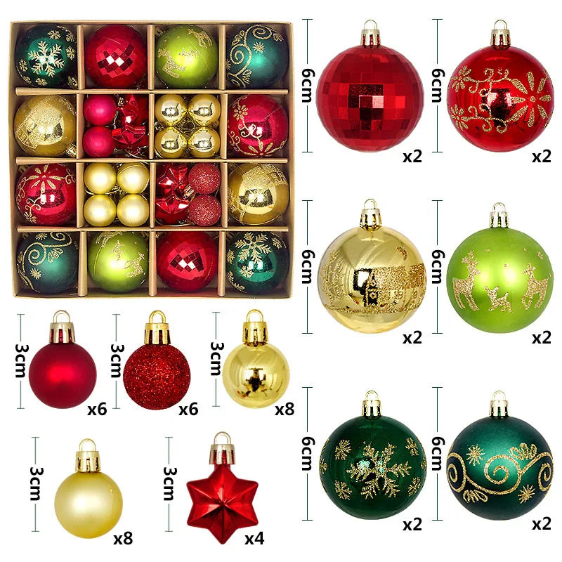 Christmas Ball Ornament Set