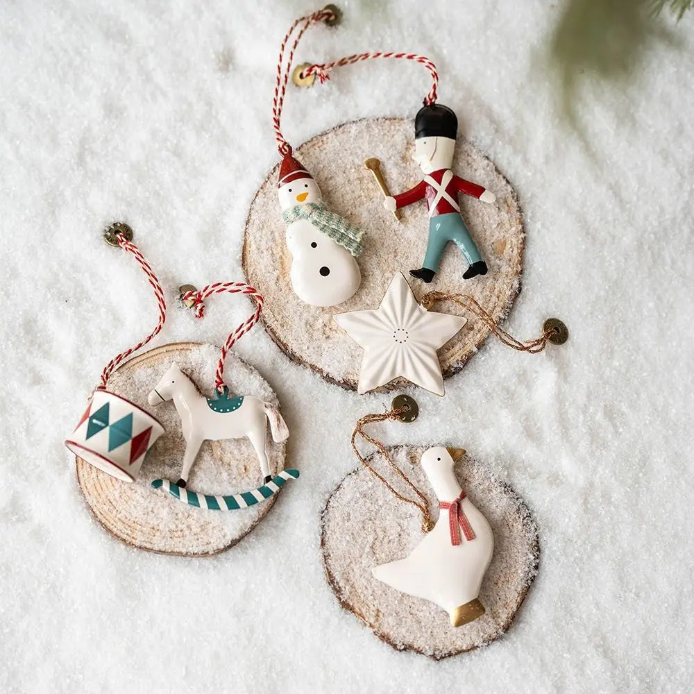 Nordic Christmas Iron Hanging Ornament