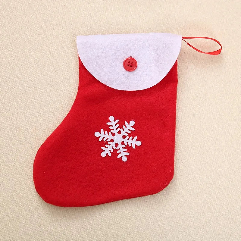 Merry Christmas Fabric Gift Socks