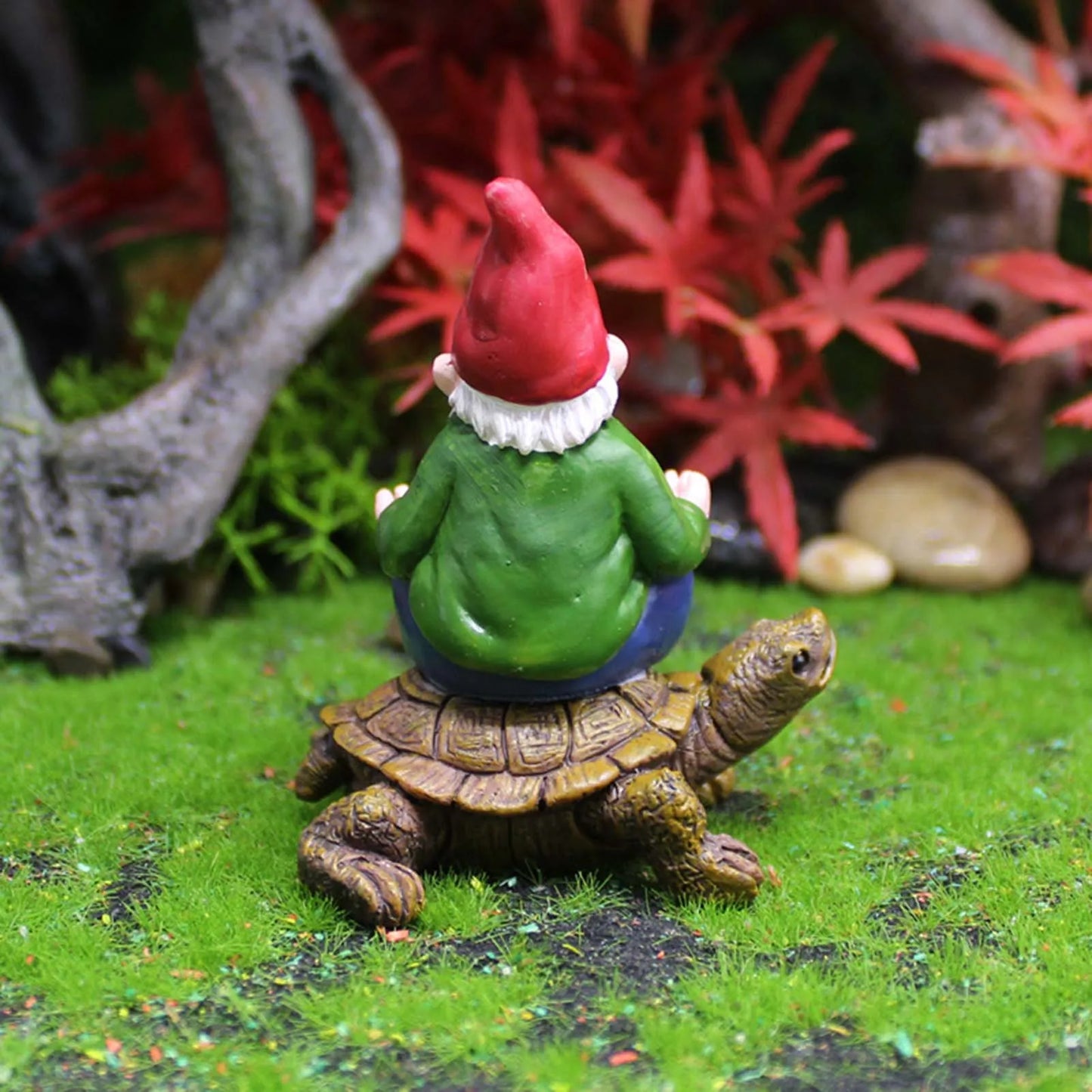 Garden Gnome Riding Turtle