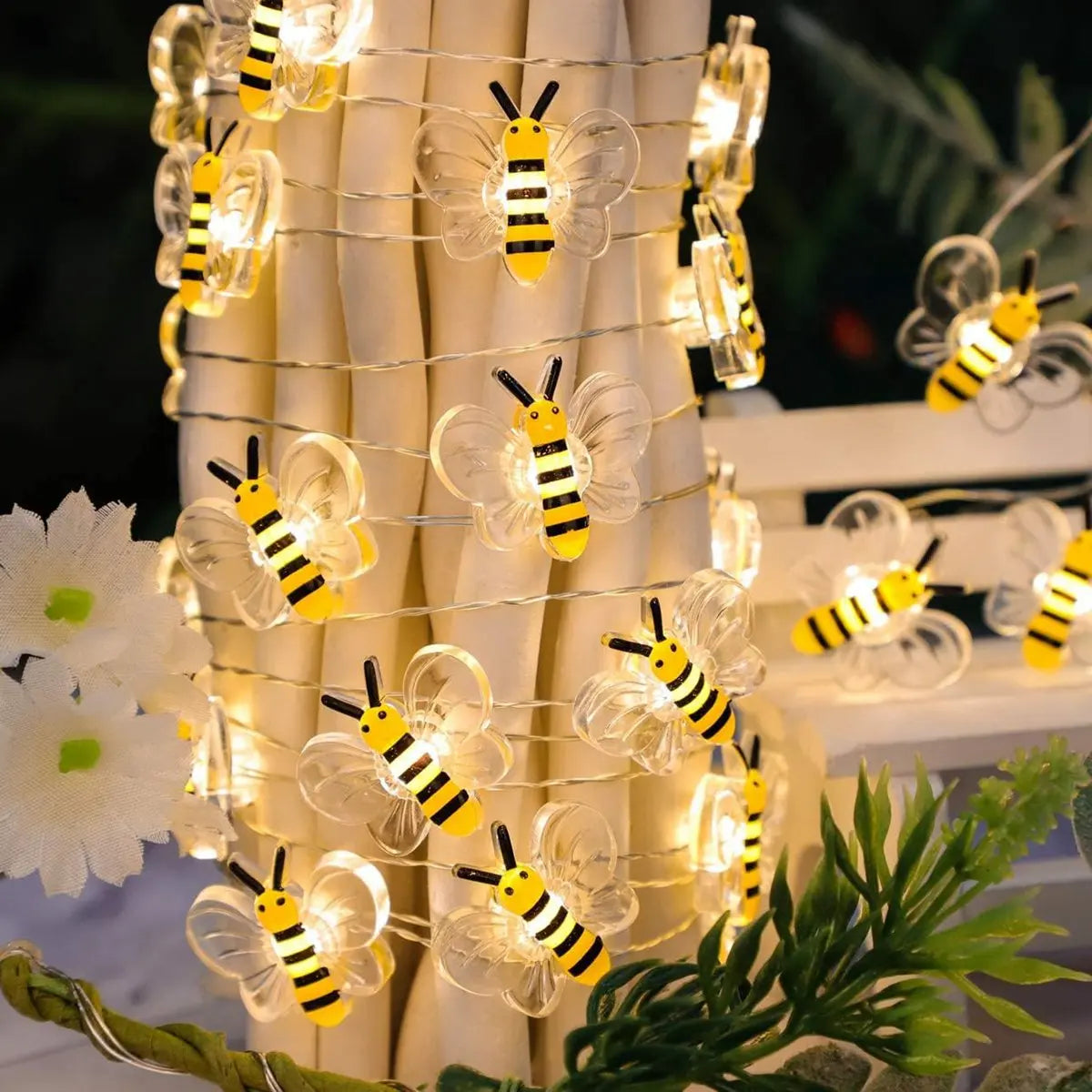 Battery Operated Bee String Lights