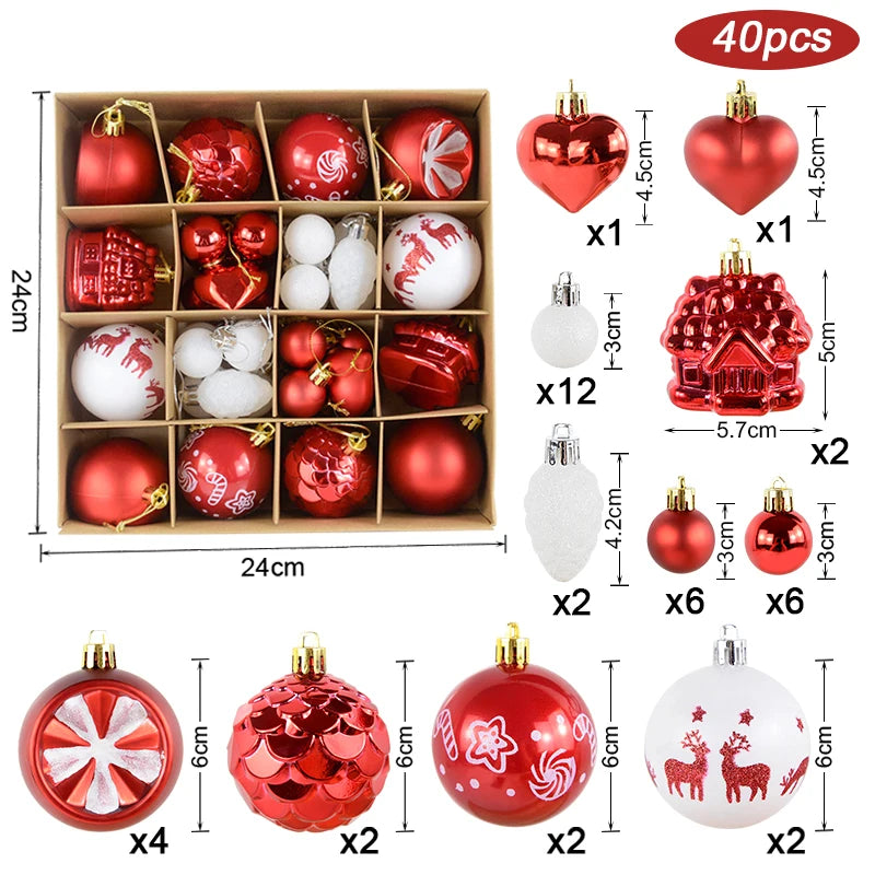 Christmas Ball Ornament Set