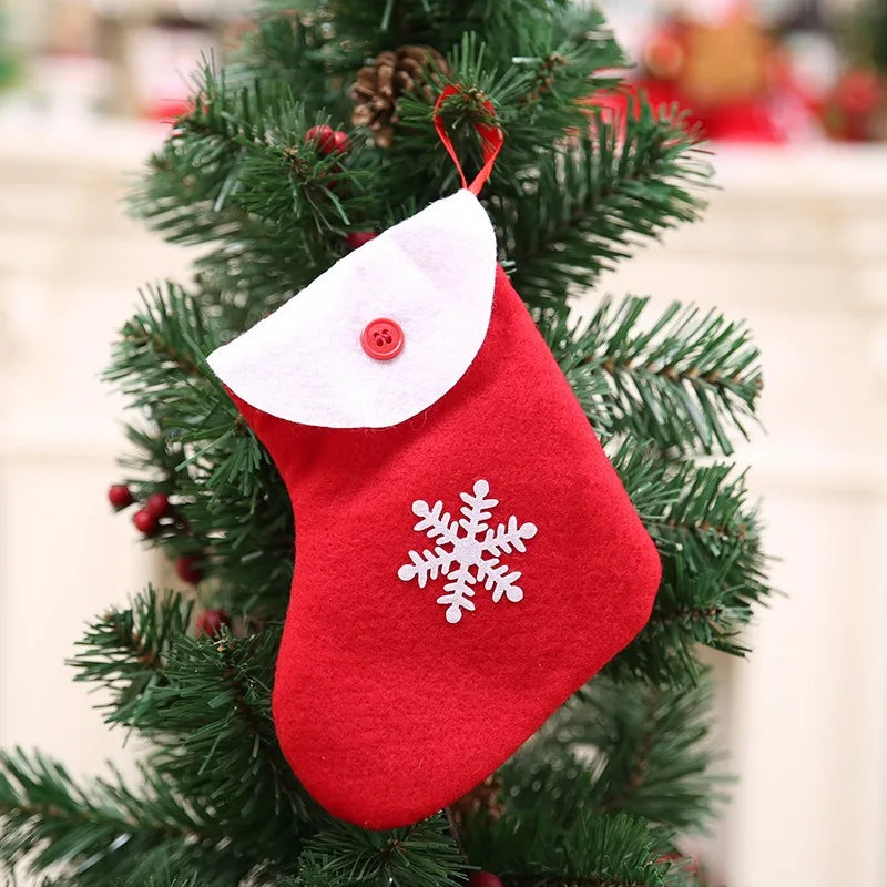 Merry Christmas Fabric Gift Socks