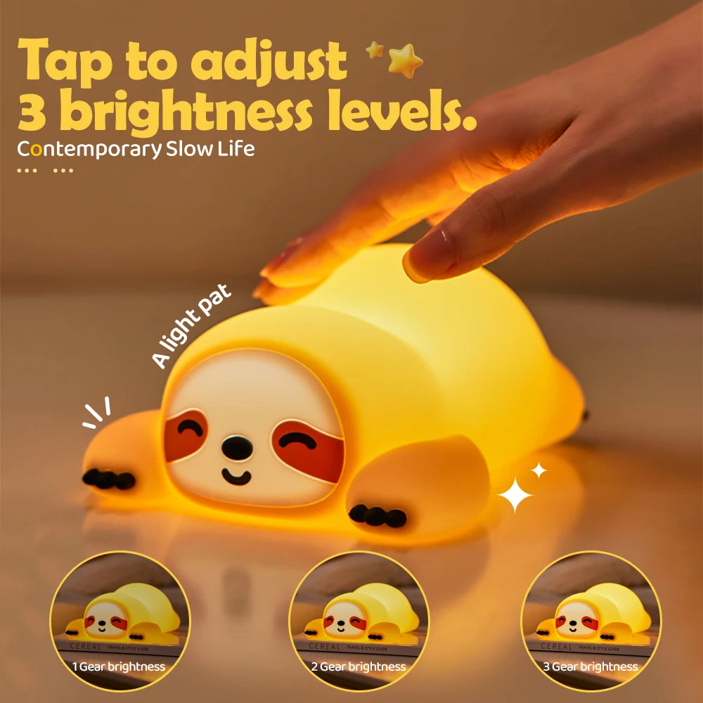 Cute Silicone Animal Night Lamp
