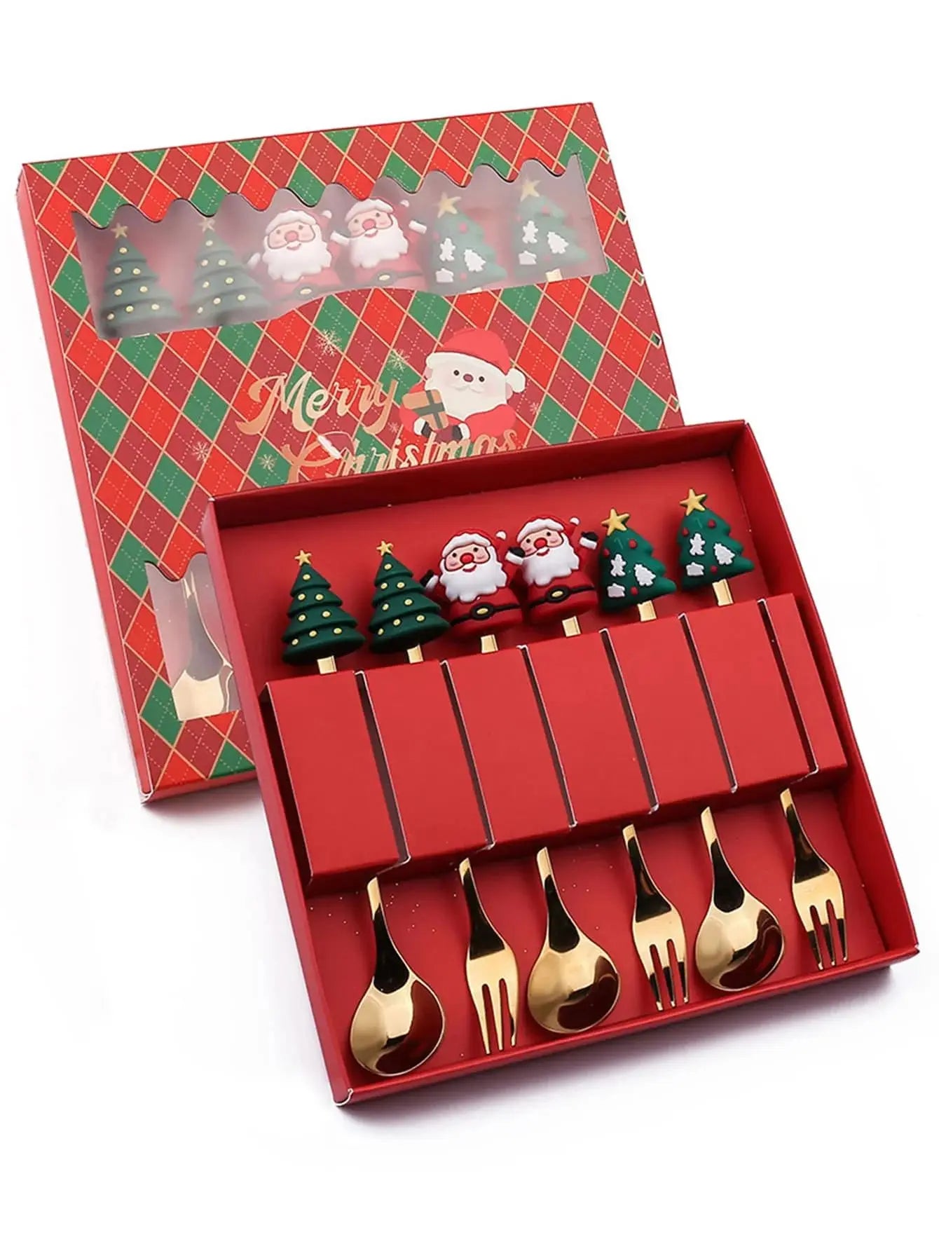 Christmas Fork & Spoon Gift Set