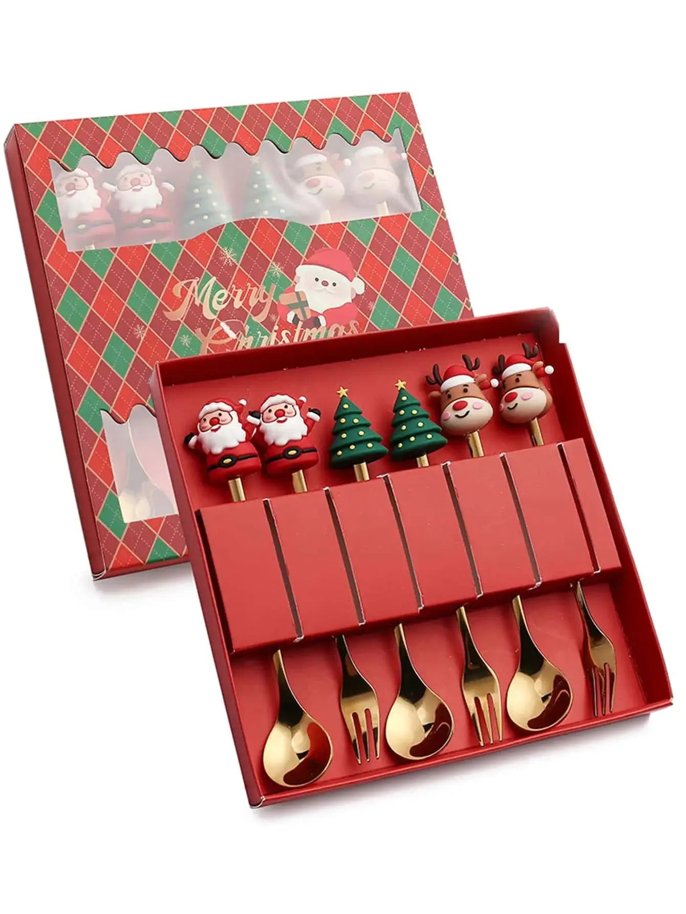 Christmas Fork & Spoon Gift Set