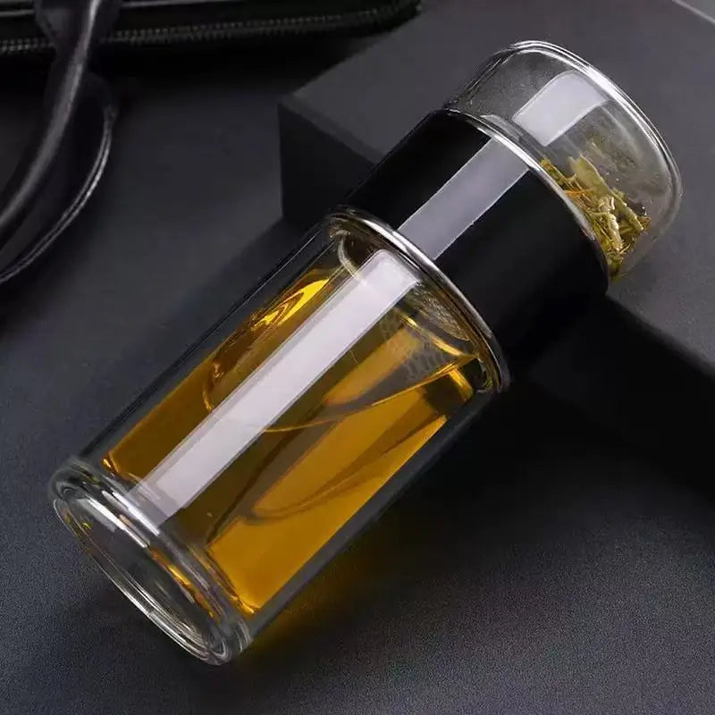 420ML Borosilicate Glass Tea Bottle with Infuser