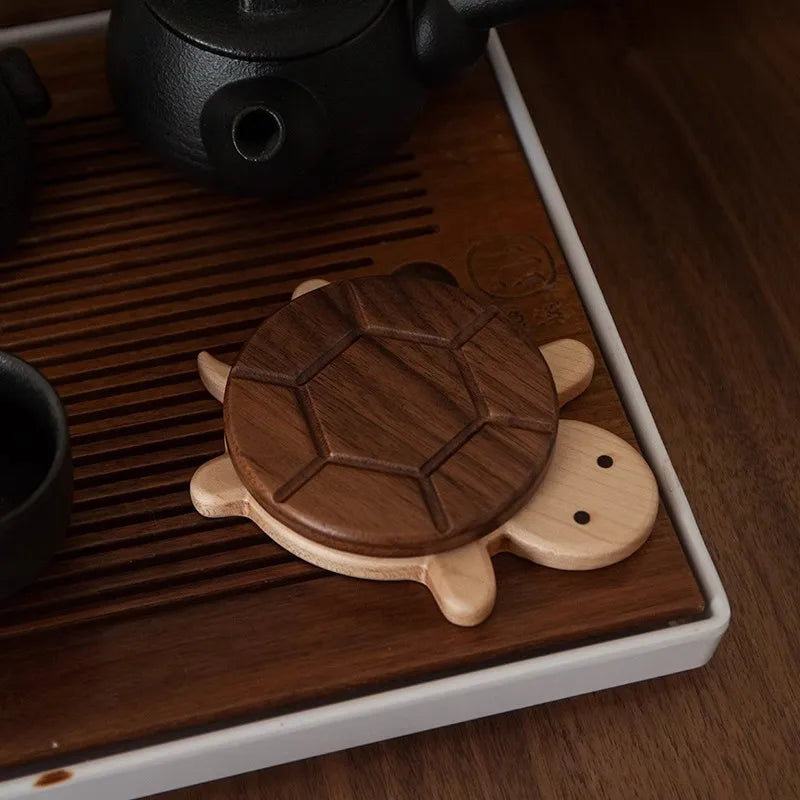 Black Walnut Turtle Wooden Coaster