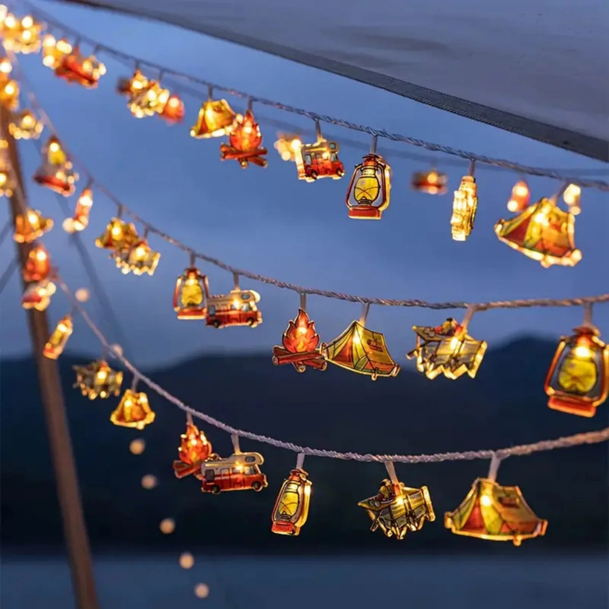 LED Camping Pattern String Lights