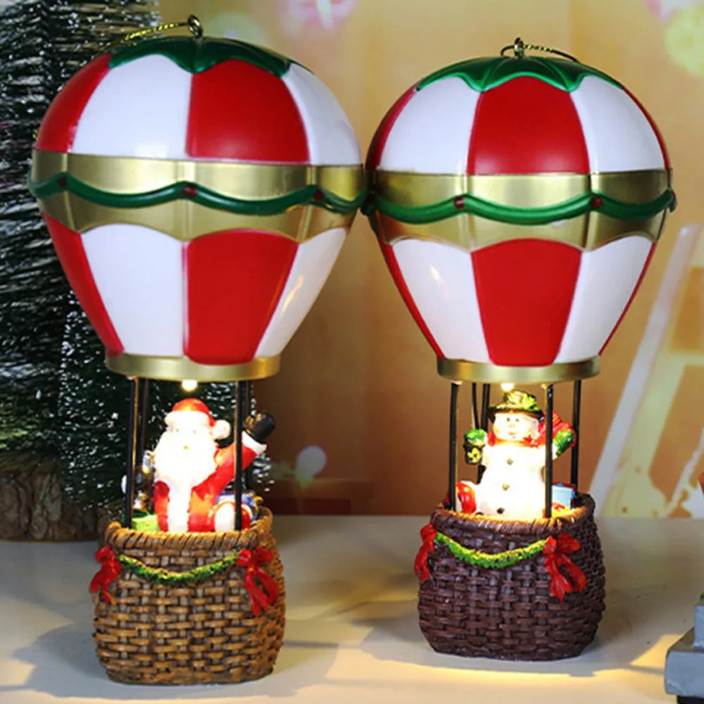 Christmas Glowing Hot Air Balloon Ornament