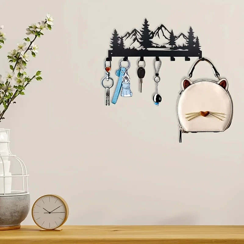 Charming Metal Forest Key Hook