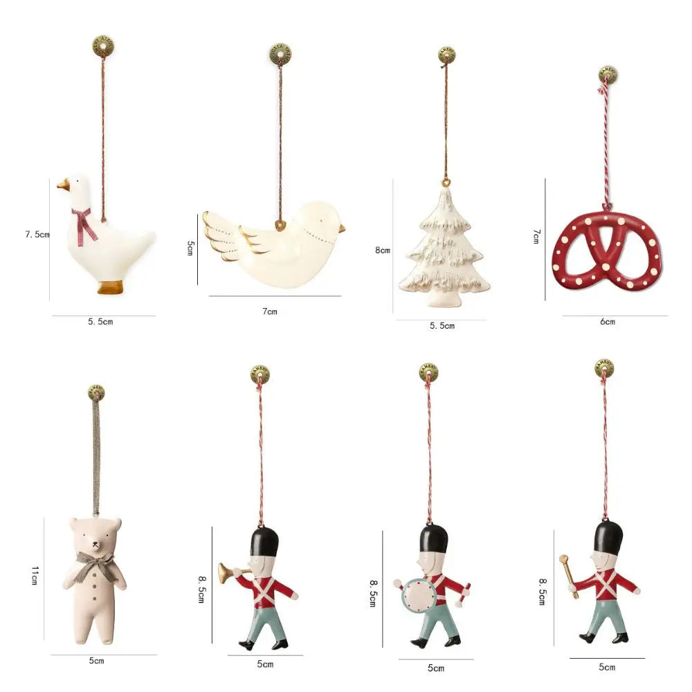 Nordic Christmas Iron Hanging Ornament