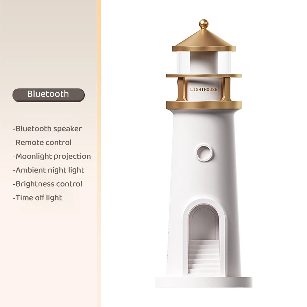 Moon Projection Lighthouse Night Light