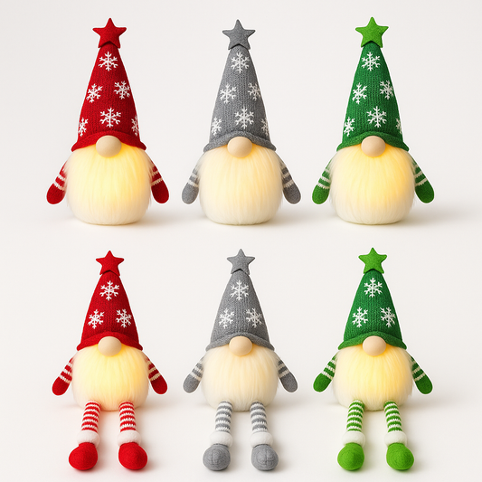 LED Christmas Gnome Doll