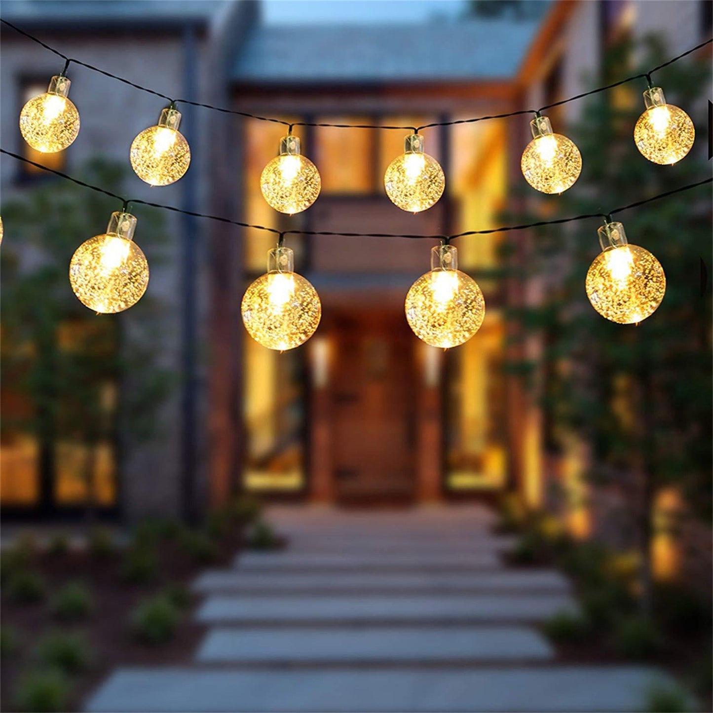 Solar Bubble Ball String Lights