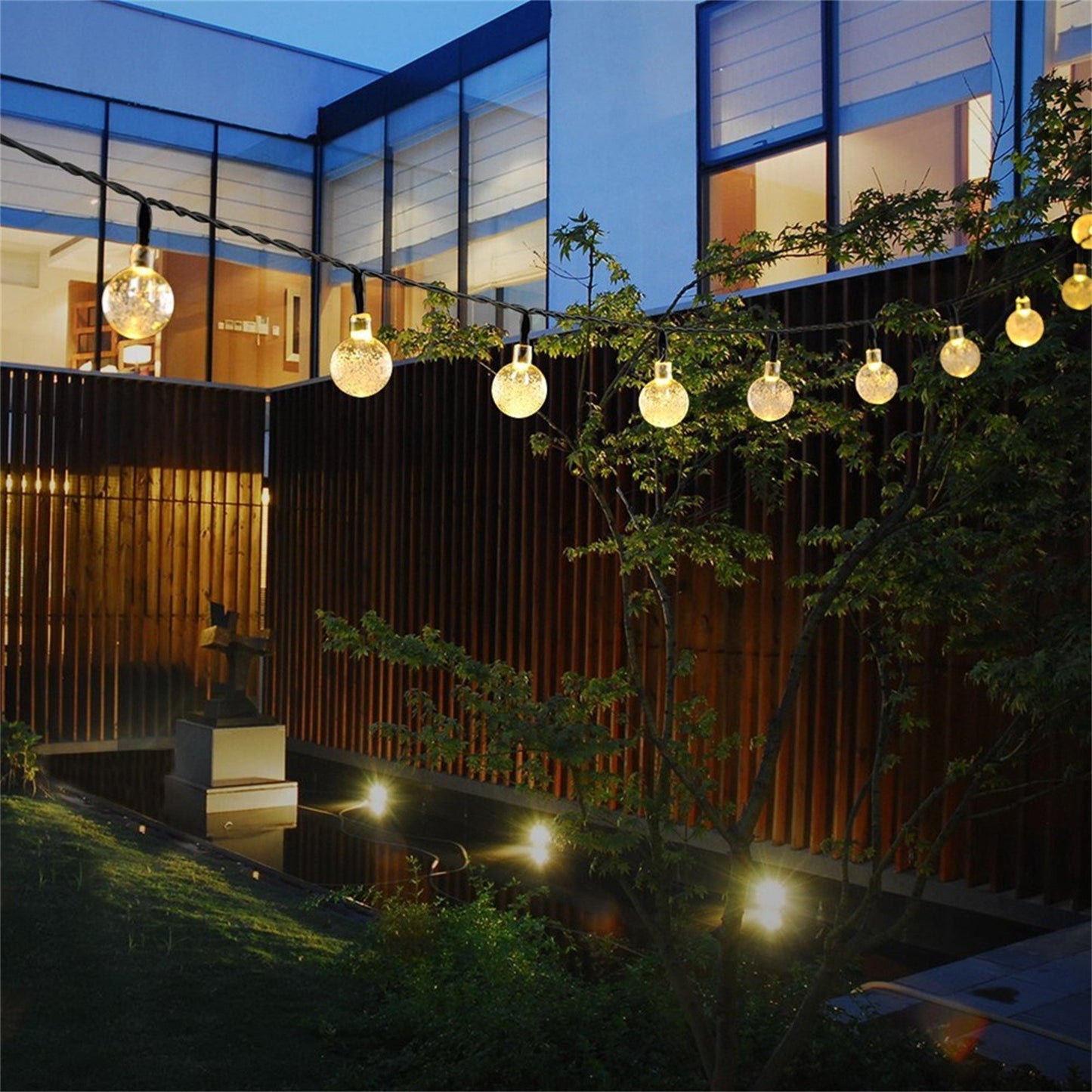 Solar Bubble Ball String Lights