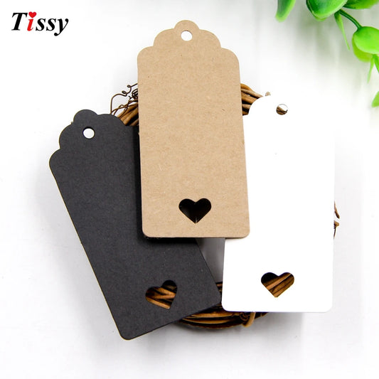 50PCS Kraft Paper Love Tags