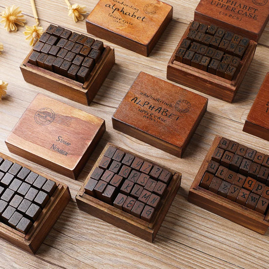 28pcs Alphabet Stamp Set