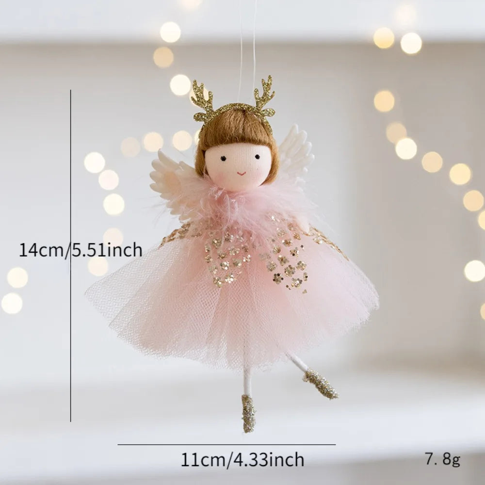 Christmas Mouse Ballet Angel Pendant