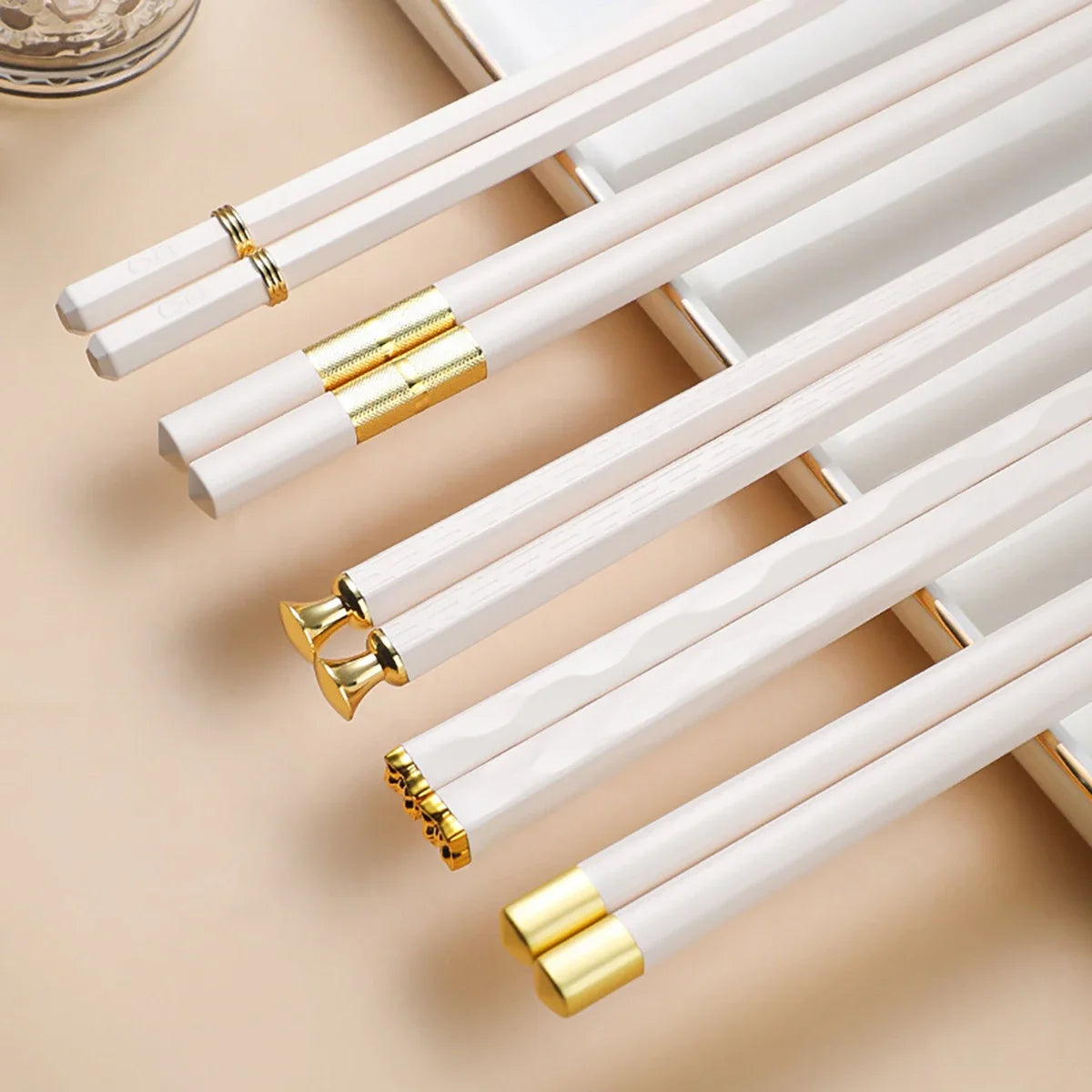 High-Quality Japanese Metal Chopsticks – 5 Pairs
