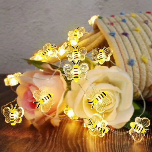 Battery Operated Bee String Lights