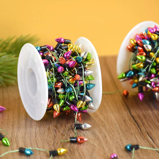 Colorful Christmas Bulb String Garland – 5M Roll