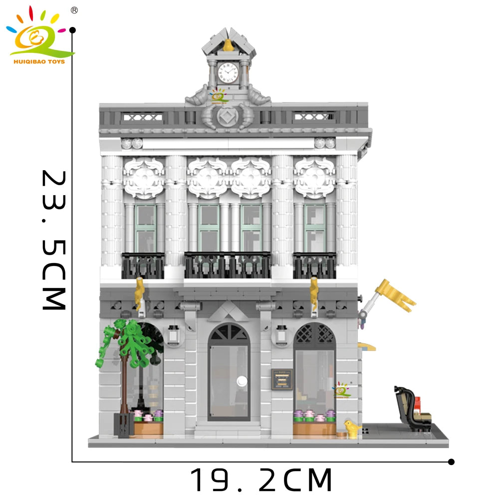 NoeluxeTM City Corner Coffee Shop Building Block Set