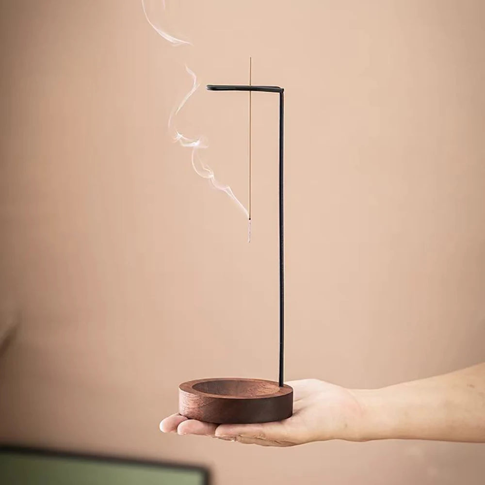 Creative Upside Down Wooden Incense Burner