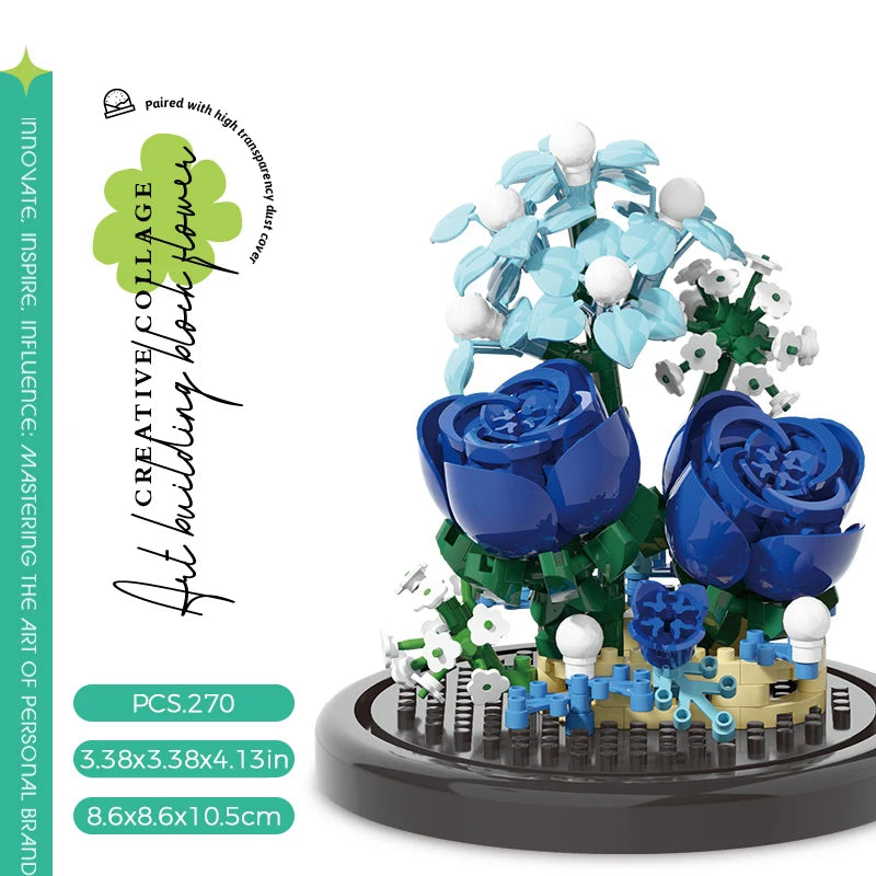 Micro Building Block Sunflower Bouquet