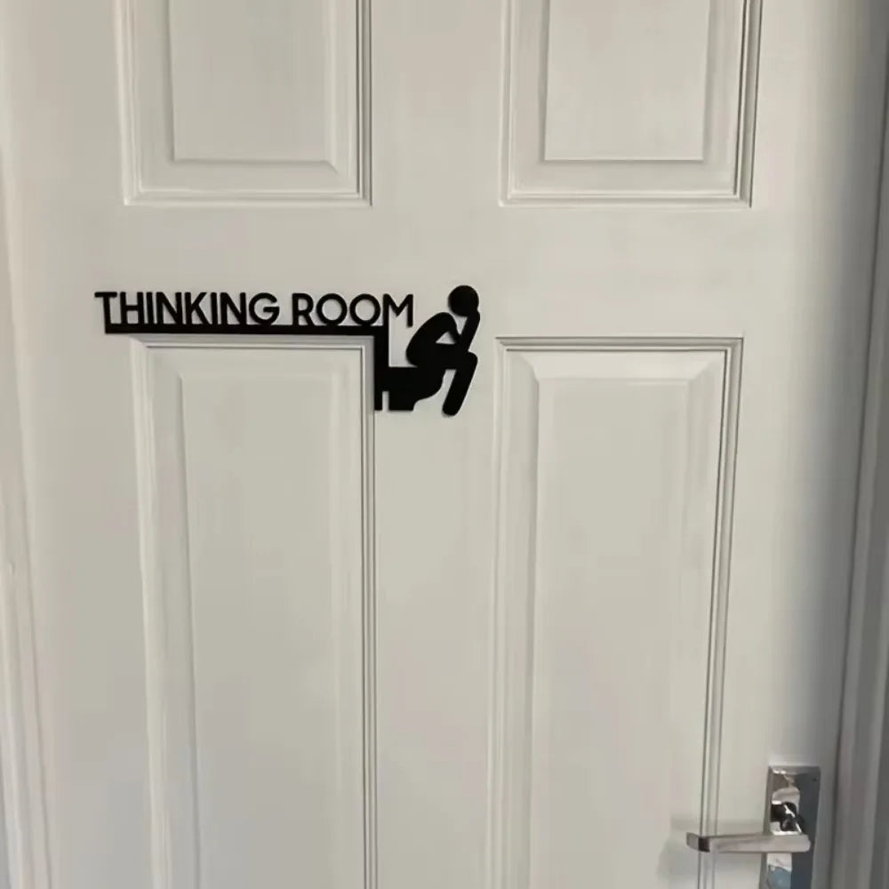 Modern Metal Door Sign
