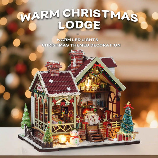 Christmas Night Warm House DIY Miniature Kit