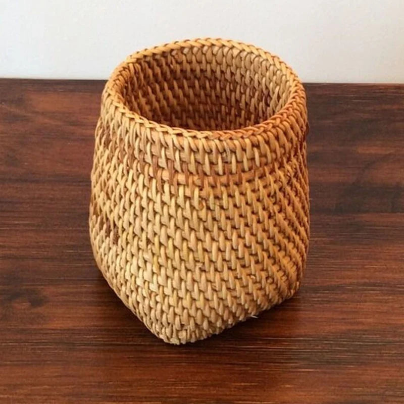 Rattan Tableware Storage Basket