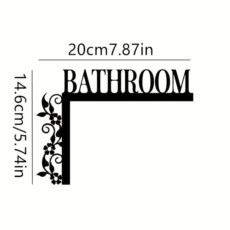 Modern Metal Door Sign