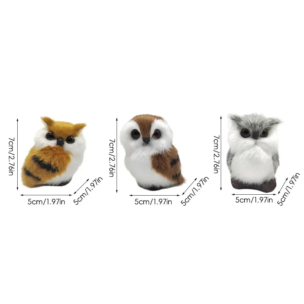 Simulation Owl Plush Ornament